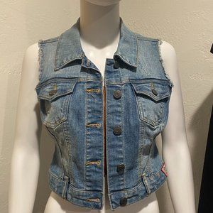 Jean vest, by Guess